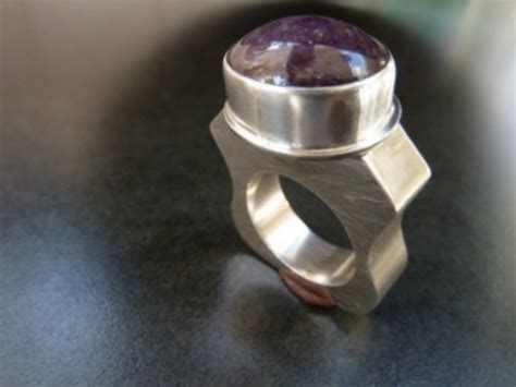 Hollow Form Ring With Natural Star Ruby Fentondesign Ca