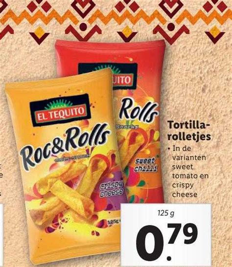 El Tequito Tortillarolletjes Aanbieding Bij Lidl 1Folders Nl