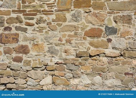 Castle Wall Made Of Old Stones Textures For Design And Photo Background