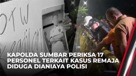 Kapolda Sumbar Imbau Semua Pihak Cegah Tawuran News Update Youtube