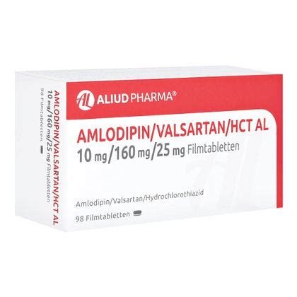 AMLODIPIN Valsartan HCT AL 10 160 25 Mg Filmtabl 98 St 98 St Online