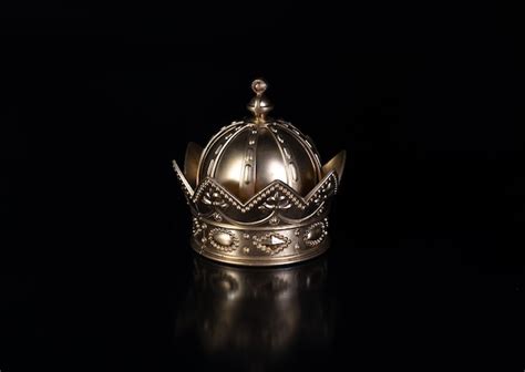 King Crown Black Background