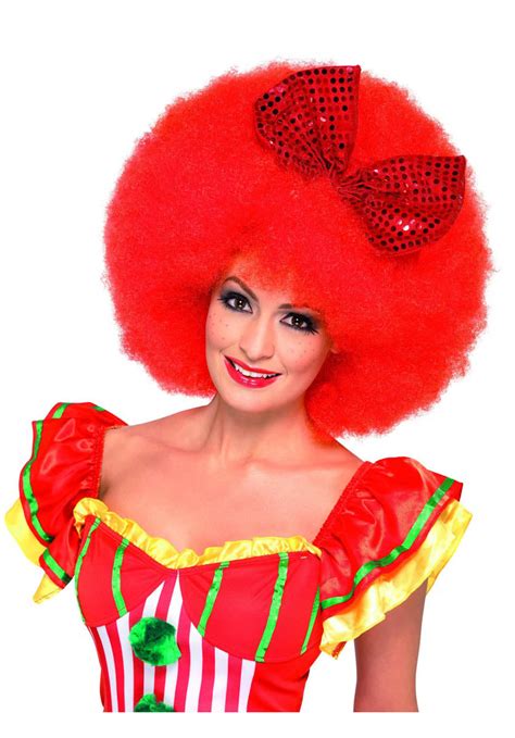 Mega Afro Clown Wig Mad World Fancy Dress