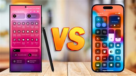 Samsung S Quick Panel Vs Iphone S Control Center Which Is Better