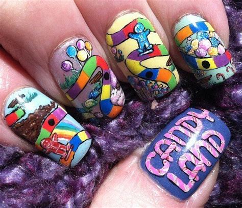 Candyland Nails How Cute Crazy Nail Designs Cute Nail Designs New