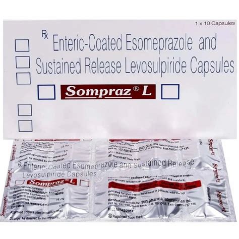 Esomeprazole Levosulpiride Capsules At Rs 250stripe Esomeprazole