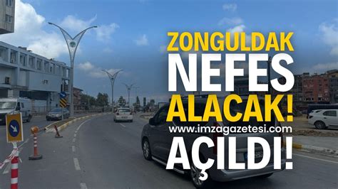 Zonguldakta Kapalı Olan Çevre Yolu Yeniden Trafiğe Açıldı İmza