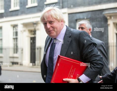 Foreign Secretary Boris Johnson At Downing Street For A Cabinet Meeting Discussing Issues