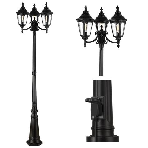 Reviews For Jazava 3 Light Black Aluminum Dusk To Dawn Hardwired