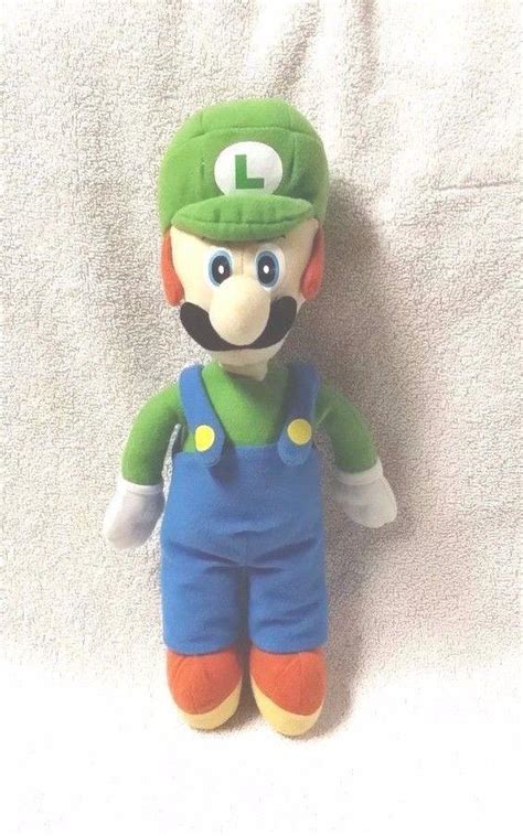 LUIGI 14" Plush Stuffed Toy Doll 2004 KellyToy Nintendo Mario Brothers ...