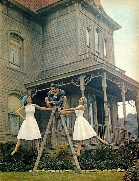 Psycho Behind The Scenes Photo Shows Off Norman Bates Playful Side