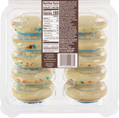 Bakery Fresh Blue Frosted Sugar Cookies 10 Count 135 Ounce Kroger