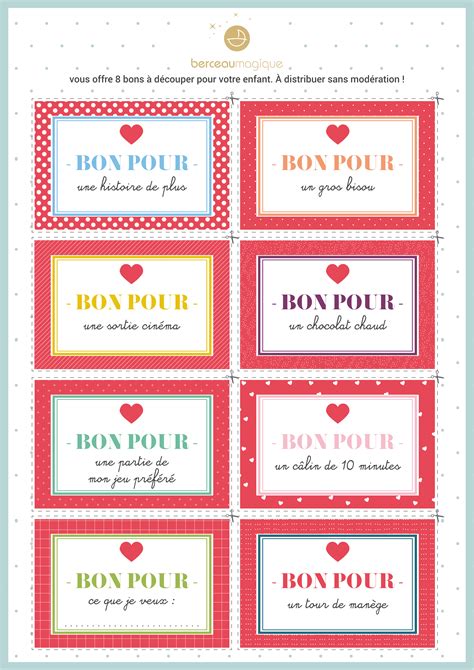 Des bons cadeaux pour la Saint-Valentin | Berceau Magique