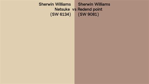 Sherwin Williams Netsuke Vs Redend Point Side By Side Comparison