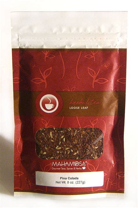 Mahamosa Loose Leaf Looseleaf Rooibos Herbal Tea Blend Pina Colada