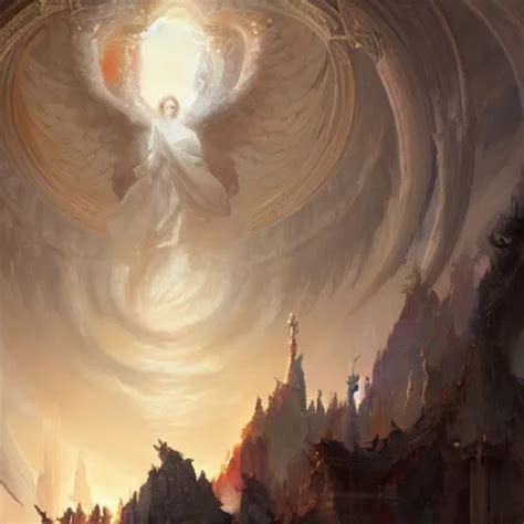 Concept Art Of Absolutely Gorgeous Rendition Of Heaven Stable Diffusion