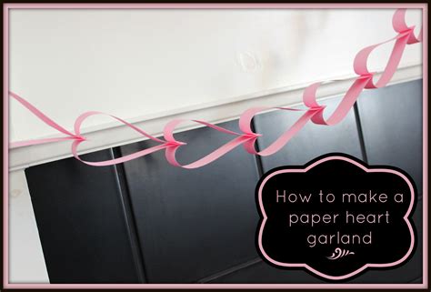 How to make a Paper Heart Chain Garland - Mom vs the Boys