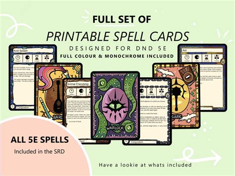 All Classes All 5e SRD Spells Mega Bundle - Etsy