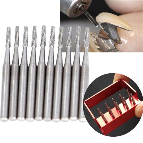 10pcs High Speed Dental Tungsten Steel Crown Metal Cutting Burs FG 1957