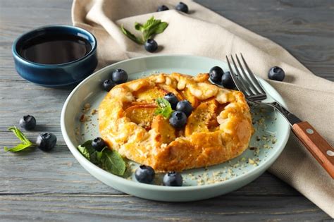 Composição de galette de frutas para o conceito de comida saborosa