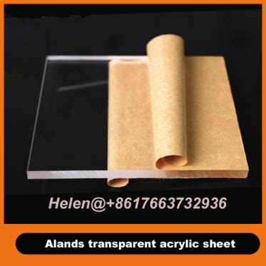 Alands Acrylic Sheet 10mm Transparent Acrilicos Pmma Sheet For Laser