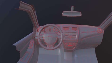 Lada Granta FL Interior - 3D Model by Stan_sky