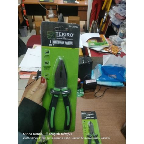 Jual Tekiro Linesman Pliers PC 7 Inch Tang Potong 7 Inch Shopee