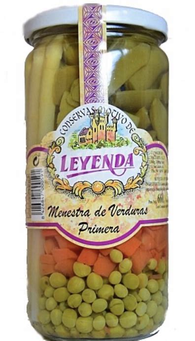 Menestra De Verduras Leyenda Bote Cristal De 660gr Frutas Pablos