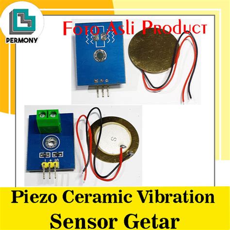 Jual Piezo Analog Piezoelectric Ceramic Vibration Sensor Getar Kramik