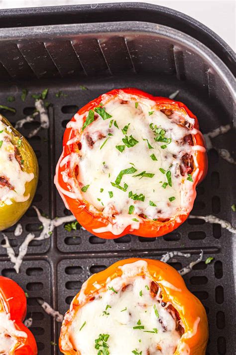 Air Fryer Stuffed Peppers The Cookie Rookie Thedirtygyro