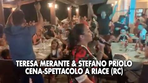 Teresa Merante Stefano Priolo Cena Spettacolo Riace RC 2019