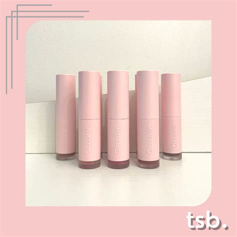 Glossier G Suit Soft Touch Lip Cr Me On Hand Shopee Philippines