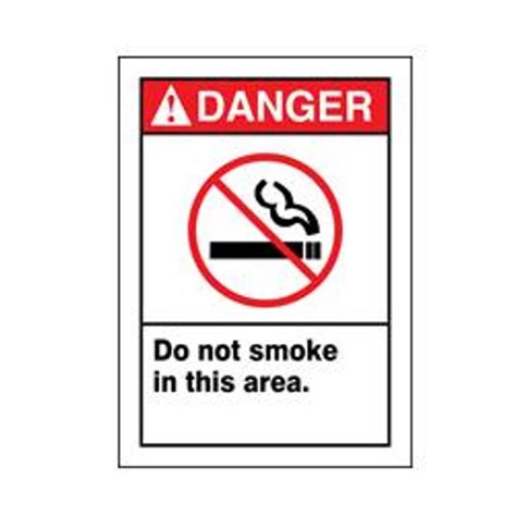 Buy Accuform Mrmk001xl10 14 X 10 Ansi Safety Sign Do Not Smoke