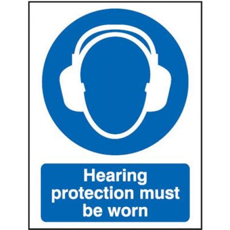 Hearing Protection Must Be Worn Mandatory Safety Sign Blitz Media