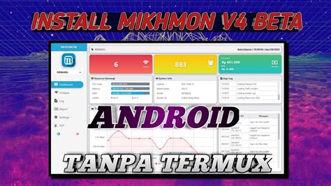 Cara Install Mikhmon V Beta Di Android Terbaru Youtube