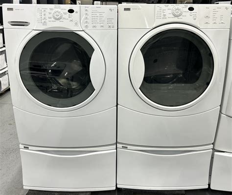 Kenmore Elite Washer 110 45081400 And Dryer 110 C85081400 Set With Pedestals