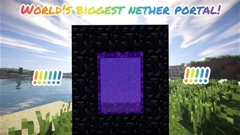 Biggest Nether Portal Minecraft YouTube