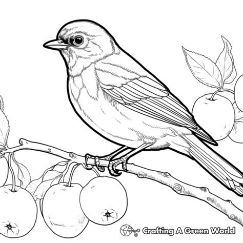 Oriole Coloring Pages Free Printable