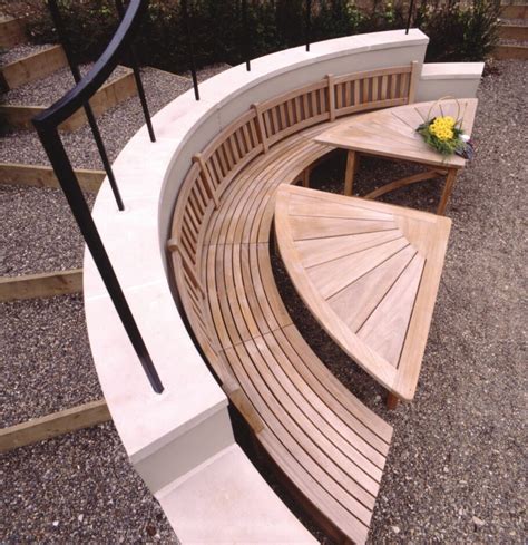 Curved Wooden Garden Benches Handcrafted In Yorkshire Woodcraft Uk