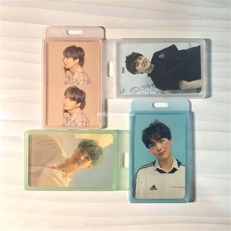 Jual Pc Photocard Holder Id Card Holder Bening Clear Bts Svt Kpop