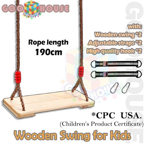Kids Hanging Swing Chair Ourdoor Swing Wooden Tree Swing Seat For Kids