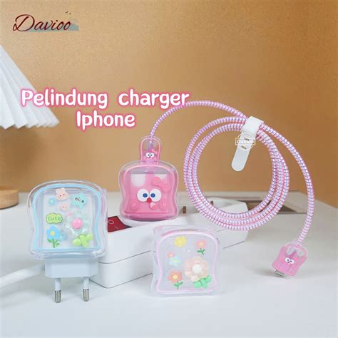 Jual Iphone W W Set Pcs Paket Cover Pelindung Kabel Kepala