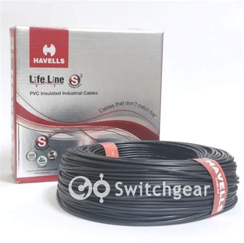 Buy Havells Single Core Wire 4mm Black PVC Flexible Cables 100 Yards At