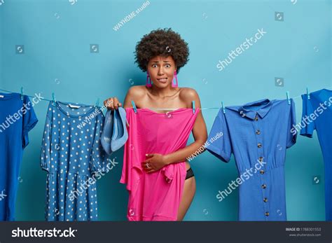 Shy Worried Woman Hides Naked Body Stock Photo 1788301553 Shutterstock