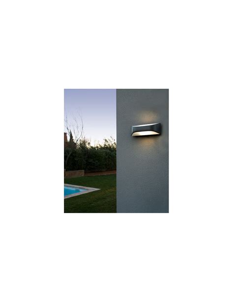 Aplique De Exterior View Faro L Mpara De Pared En Gris Oscuro Ip