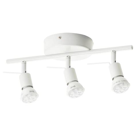 TROSS ceiling track, 3 spotlights, white - IKEA