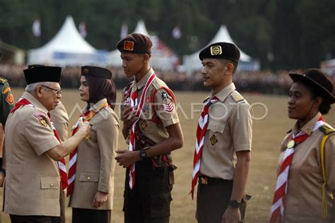 Peringatan Hut Ke 62 Pramuka Antara Foto