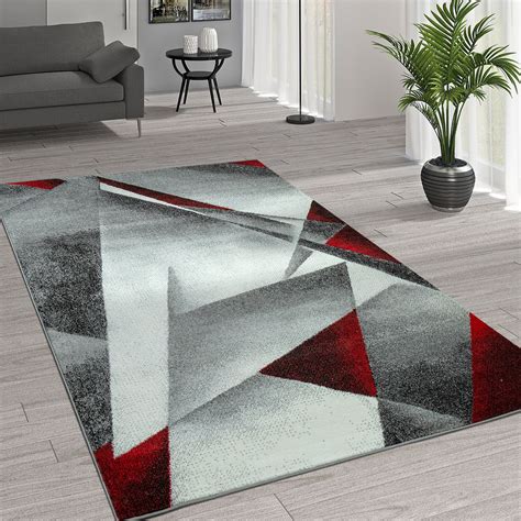 Rug Modern Geometric Patterns Grey Turquoise Rug24