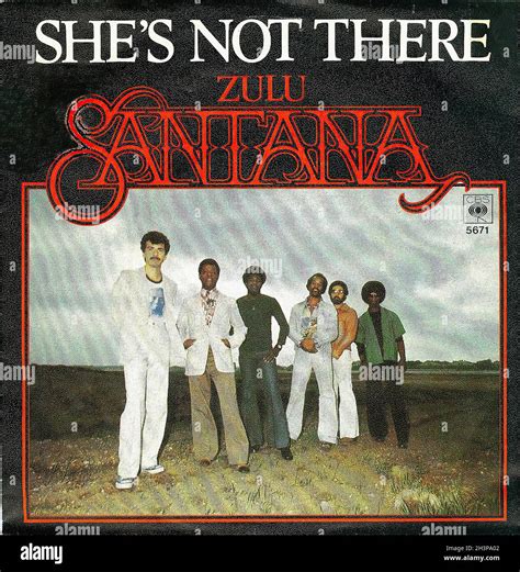 Vintage Vinyl Recording Santana Shes Not There D 1977 Stock