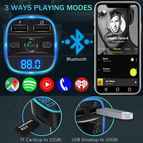 Lencent Trasmettitore Fm Bluetooth Fm Trasmettitore Per Auto Radio